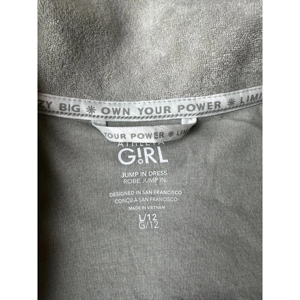 Athleta Girl Jump In terrycloth dress yl 12 nwot